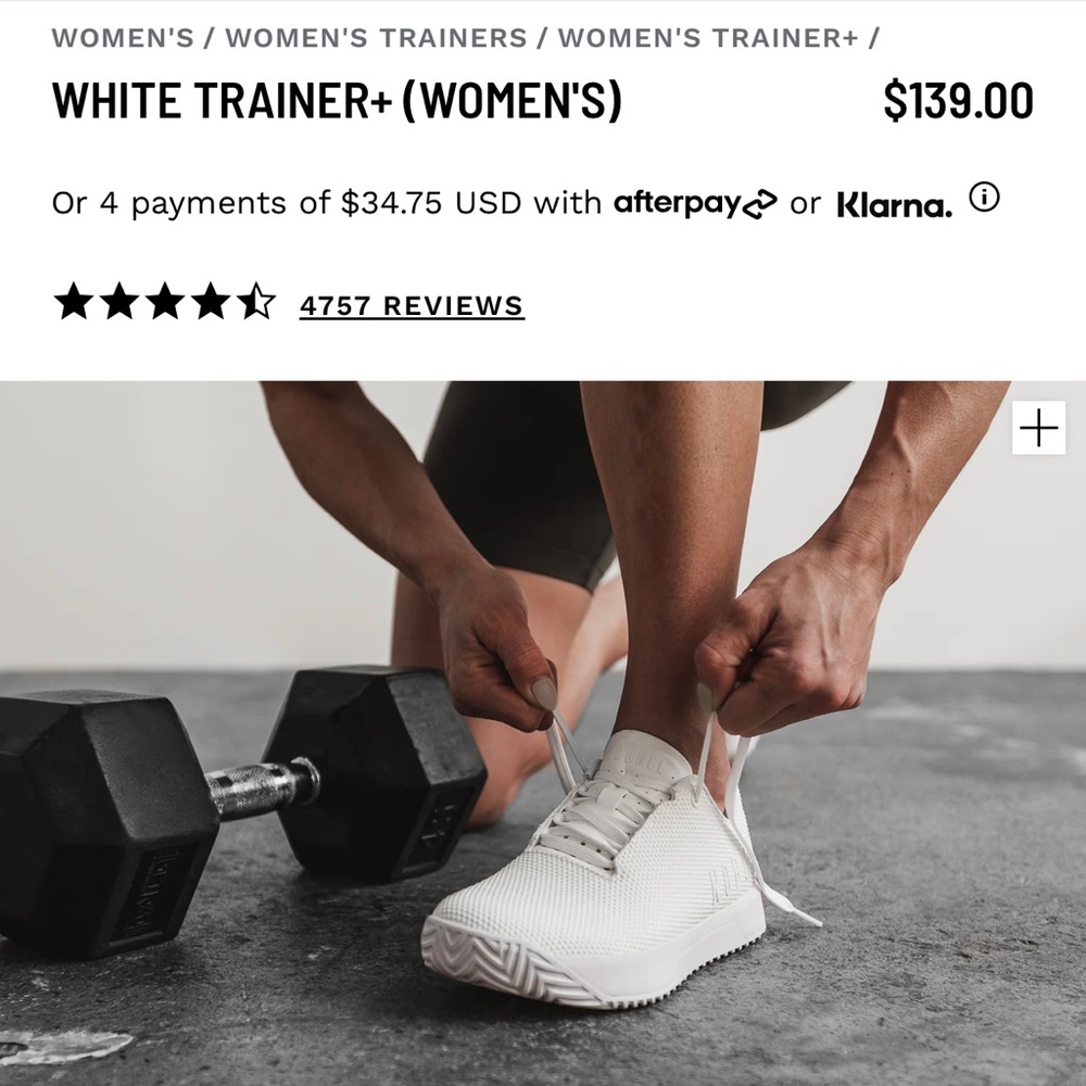 NoBull white superfabric trainers